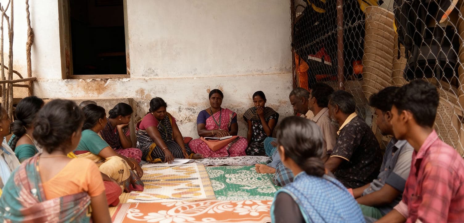 Adivasi community gathering